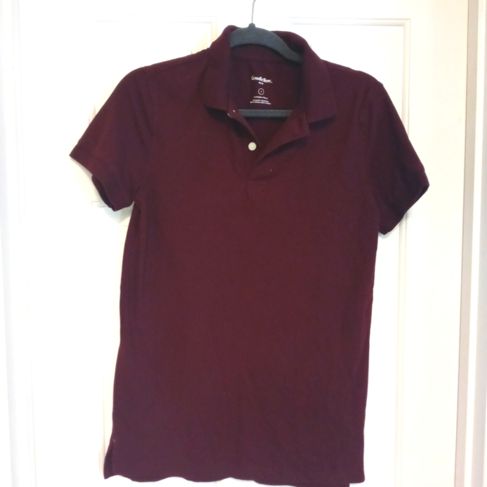 Burgundy polo, Goodfellow & Co